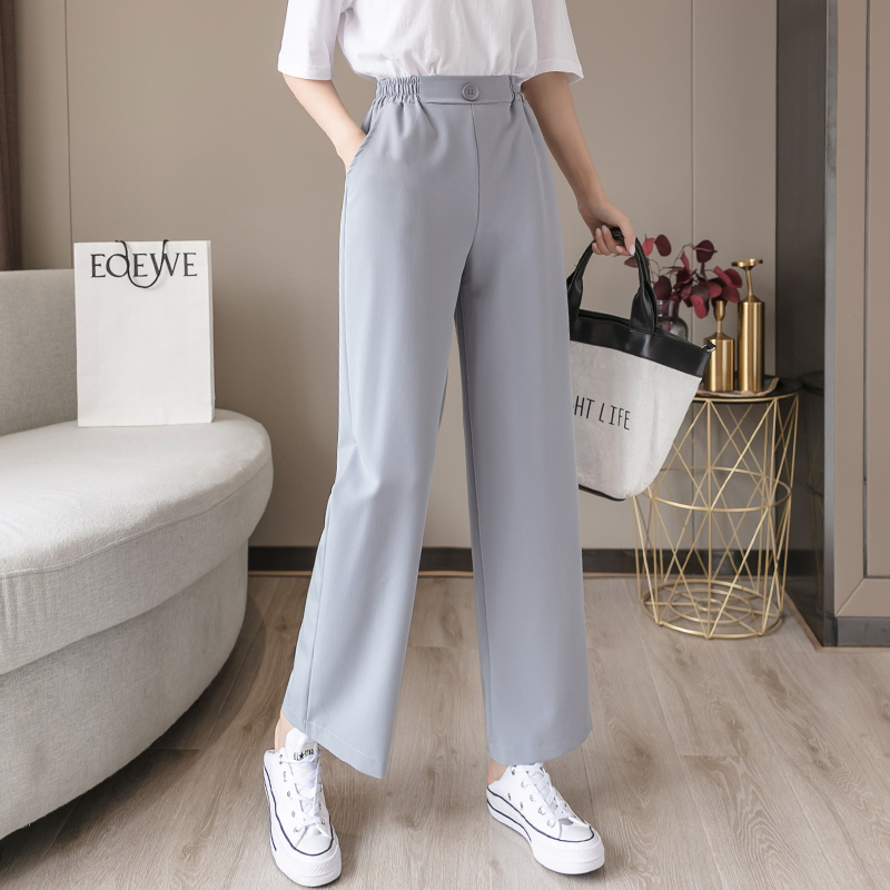Spring Summer Pants for Women 2020 Elastic High Waist Suit Wide Leg Pant Casual Loose Straight Trousers Pantalon Clothing, Black
Spring Summer Pants for Women 2020 Elastic High Waist Suit Wide Leg Pant Casual Loose Straight Trousers Pantalon Clothing, Black