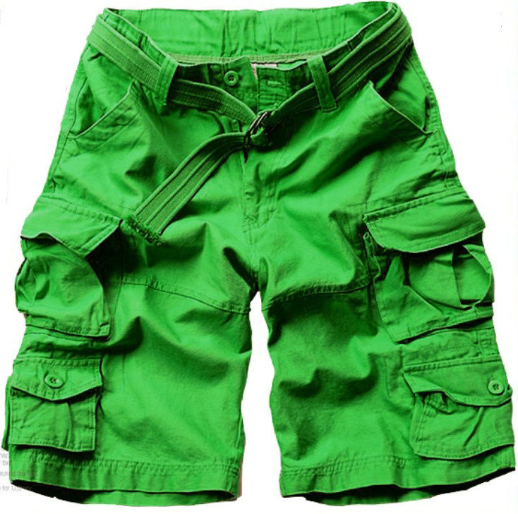 2020 Summer Hot High Quality Mens Cargo Shorts Multi-Pocket Cotton Men Short Pants Workout Bermuda Shorts ( Free Be
