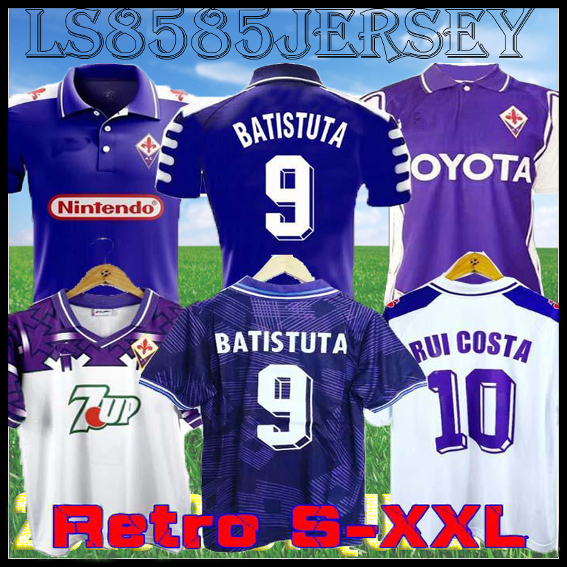 Retro 1998 1999 2000 Fiorentina Soccer Jerseys BATISTUTA RUI COSTA Vintage 98 99 Home Football Shirt Camisas de Futebol 92 93 89 90 95 96 to, Black
Retro 1998 1999 2000 Fiorentina Soccer Jerseys BATISTUTA RUI COSTA Vintage 98 99 Home Football Shirt Camisas de Futebol 92 93 89 90 95 96 to, Black