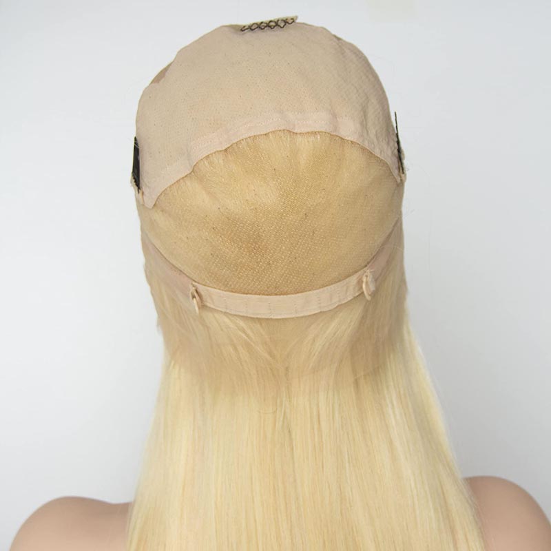 Full Lace Wigs 150% Density Indian Human Hair Body Wave 613 Color Blonde Straight Virgin Hair Mink Yirubeauty Wig Silky Straight
