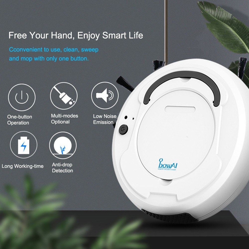 Home Automatic Robot Vacuum Cleaner Intelligent Smart Floor Sweeper Wet Mop Dust Sweeping Robotic Machine