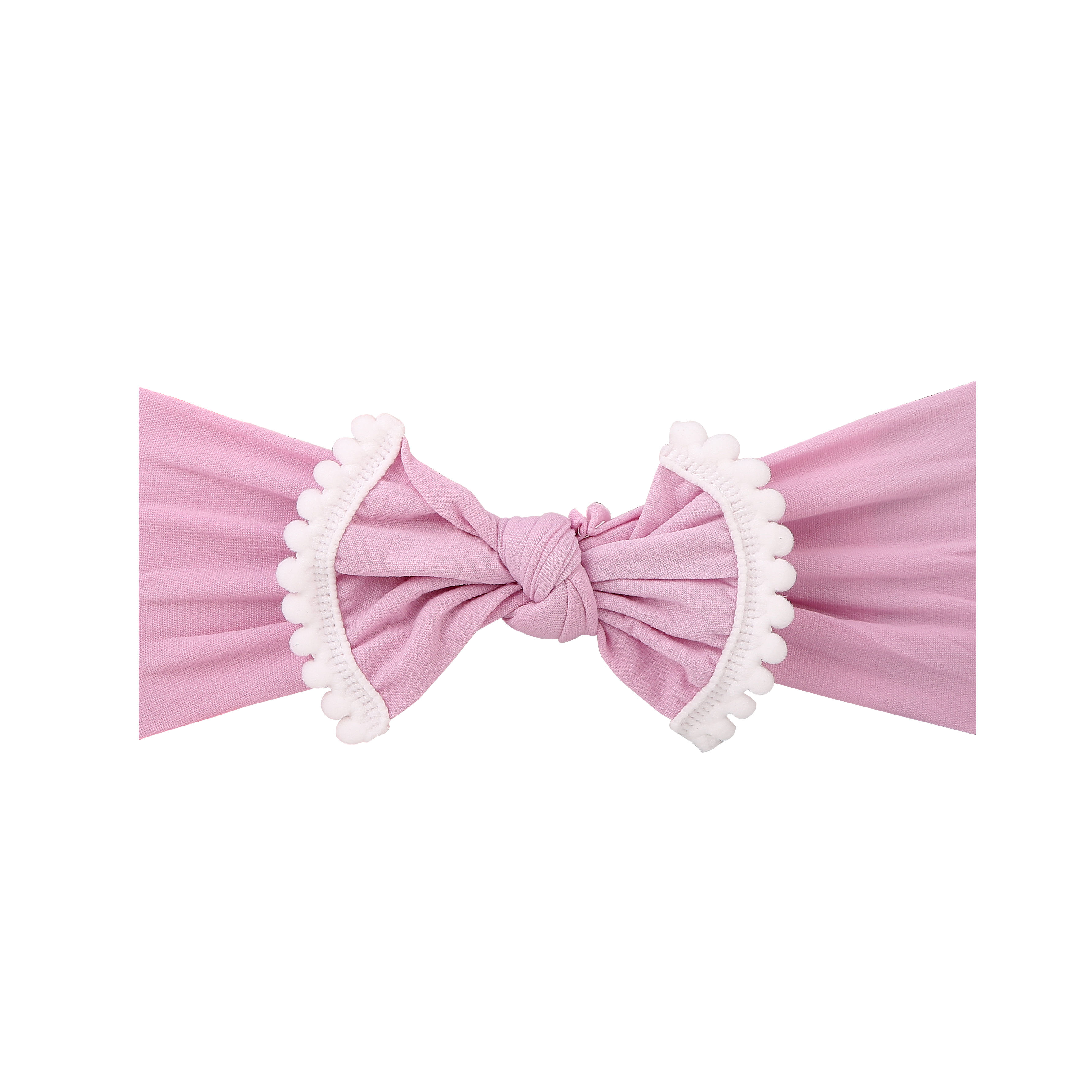 Simple and fashionable super soft hair ball nylon wide hair band children's hair headband