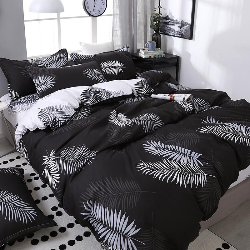 4pcs/set Black Leaf Printing Bedding Set Bed Linings Include Duvet Cover &Sheets&Pillowcases Cover Comfortable Home Bed Set, 26
4pcs/set Black Leaf Printing Bedding Set Bed Linings Include Duvet Cover &Sheets&Pillowcases Cover Comfortable Home Bed Set, 26