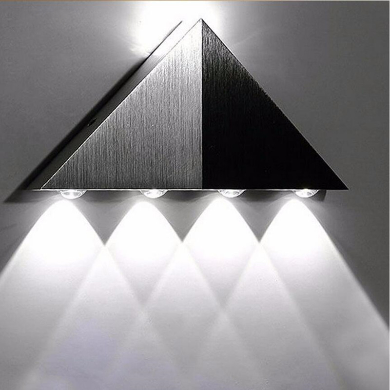 5W Triangle LED Wall Light Aluminum Decorative led lights AC85-265V Corridor Light Modern Energy Saving LED Home Lighting