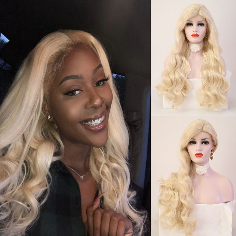 RONGDUOYI Blonde Wig Synthetic Lace Front Wigs for Black Women Hair Natural Daily Use Wig Long Blond Lace Wigs With Side Part, As pic
RONGDUOYI Blonde Wig Synthetic Lace Front Wigs for Black Women Hair Natural Daily Use Wig Long Blond Lace Wigs With Side Part, As pic