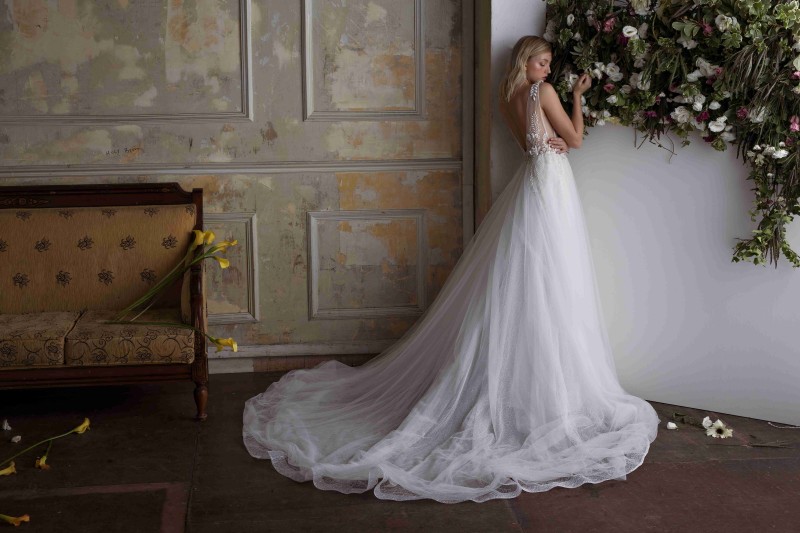 limor rosen lace dresses israel sexy deep v neck backless a e bridal gowns appliqued split romantic custom wedding dress