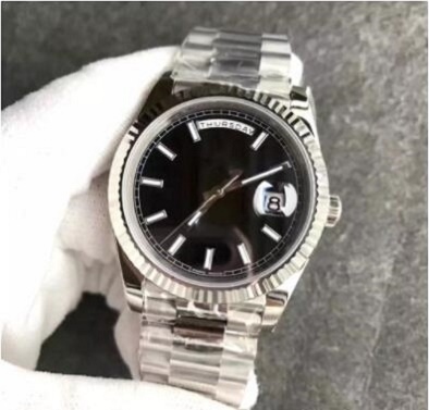 2020 New President Mens Watch Sweep Automatic Movement Mechanical DayDate silver Stainess Sapphire black face Solid Clasp Men Watches 5874, Slivery;brown
2020 New President Mens Watch Sweep Automatic Movement Mechanical DayDate silver Stainess Sapphire black face Solid Clasp Men Watches 5874, Slivery;brown