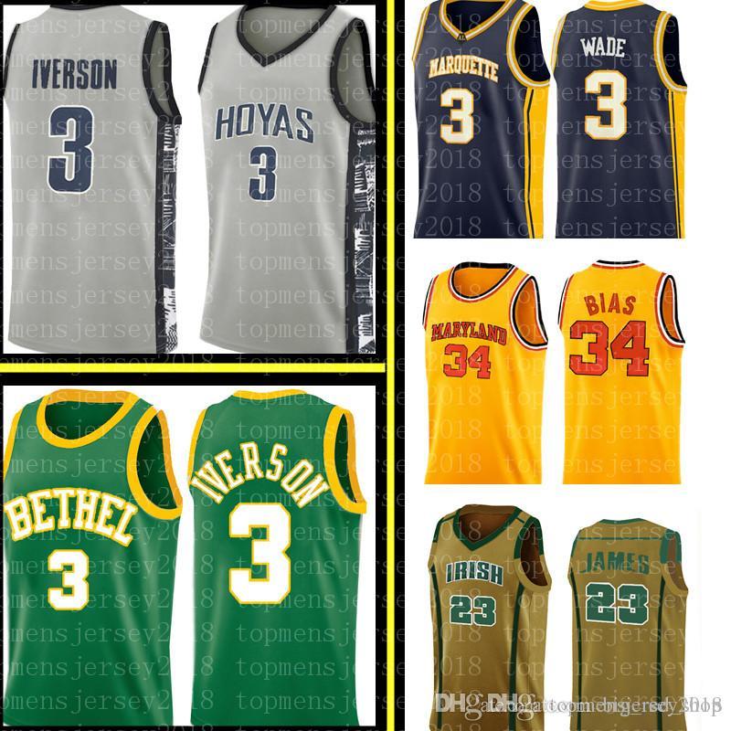 Allen 3 Iverson Dwyane 3 Wade Jersey Len 34 Bias Mens University high school Basketball Jerseys Embroidery Logos S, Black
Allen 3 Iverson Dwyane 3 Wade Jersey Len 34 Bias Mens University high school Basketball Jerseys Embroidery Logos S, Black