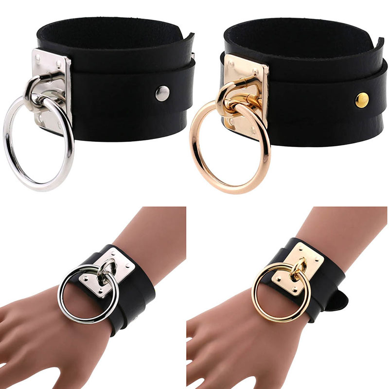 PU Leather Wristband Bracelet Cuff Goth Metal Armbands Gothic Punk Bracelets 2020 New Fashion Women Men Cosplay Ornaments
PU Leather Wristband Bracelet Cuff Goth Metal Armbands Gothic Punk Bracelets 2020 New Fashion Women Men Cosplay Ornaments