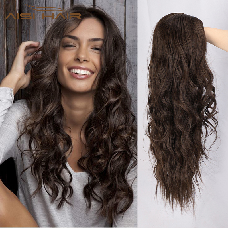 AISI HAIR 26inches Nature Water Wavy Wig Middle Part Long Synthetic Brown Black Wig for Black Women Heat Resistant Cosplay
AISI HAIR 26inches Nature Water Wavy Wig Middle Part Long Synthetic Brown Black Wig for Black Women Heat Resistant Cosplay