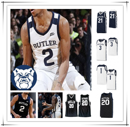 College 2021 New Men Butler Bulldogs Basketball Jersey Gordon Hayward Kamar Baldwin Sean McDermott BRYCE GOLDEN DERRIK SMITS HENRY BADDLEY