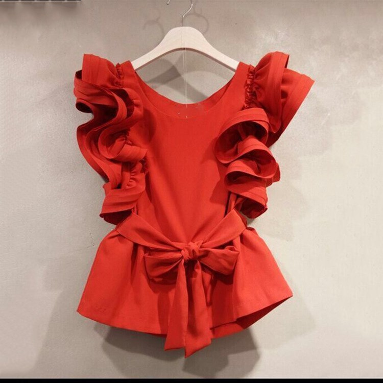 Women Sleevelss Tank O Neck Blouse Fashion Casual Ruffle Shirt Ruffles Ladies Chic Top, Pink
Women Sleevelss Tank O Neck Blouse Fashion Casual Ruffle Shirt Ruffles Ladies Chic Top, Pink