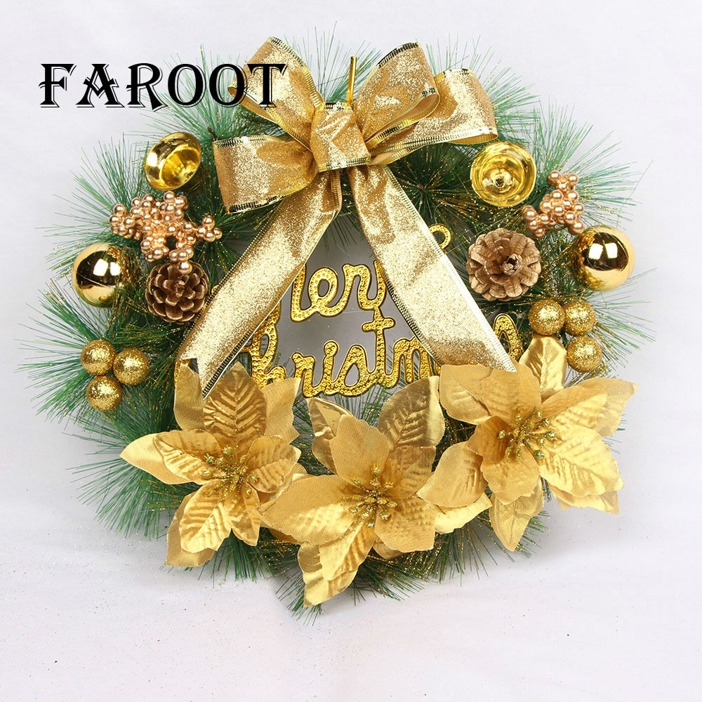 Christmas Wreath Window Front Door Decoration Ornaments Bell Artificial Wreath Christmas Decorations For Home, Gold
Christmas Wreath Window Front Door Decoration Ornaments Bell Artificial Wreath Christmas Decorations For Home, Gold