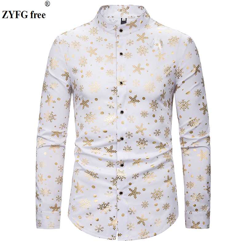 2020 men summer long sleeve shirt mens fashion casual style shirts Snowflake bronzing printing pattern stand neck shirt men, Silver color
2020 men summer long sleeve shirt mens fashion casual style shirts Snowflake bronzing printing pattern stand neck shirt men, Silver color