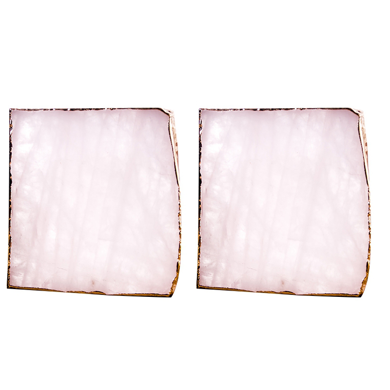 IALJ Top 2Pcs Agate Slice Pink Agate Teacup Tray Decorative Design Stone Gold Edges Home Decor Gemstone Coaste
IALJ Top 2Pcs Agate Slice Pink Agate Teacup Tray Decorative Design Stone Gold Edges Home Decor Gemstone Coaste