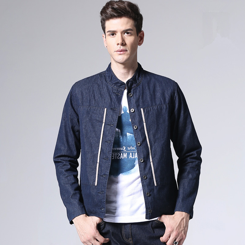 2020 men' autumn stand collar denim Corduroy lining dark blue jean jacket men pure cotton casual jeans outerwear male
2020 men' autumn stand collar denim Corduroy lining dark blue jean jacket men pure cotton casual jeans outerwear male