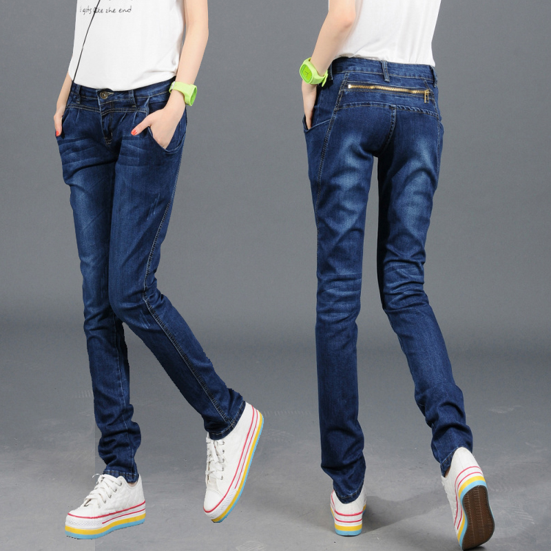 The Blue Spring Women'S Jeans Harlan Female Foot Trousers Cultivate One'S Morality Show Thin Blue Ribbon Zipper Stretch Pants
The Blue Spring Women'S Jeans Harlan Female Foot Trousers Cultivate One'S Morality Show Thin Blue Ribbon Zipper Stretch Pants
