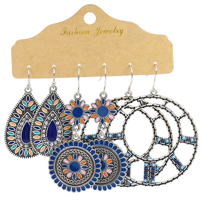 Dangle & Chandelier E7053 ZWPON Baroque Vintage Silver Color Enamel Flower Large Disc Drop Earrings Geometric Round Multiple Boho Jewelry
Dangle & Chandelier E7053 ZWPON Baroque Vintage Silver Color Enamel Flower Large Disc Drop Earrings Geometric Round Multiple Boho Jewelry