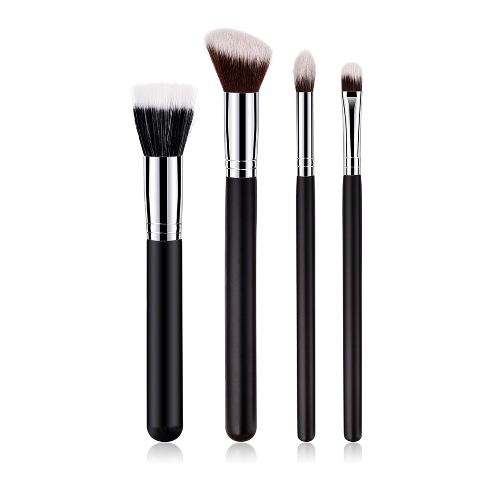 4 PCS Professional Makeup Brushes Set Black Wood Handle Flat Head Flame Blending Face Powder Foundation Concealer Blusher Cosmetic Brush Kit
4 PCS Professional Makeup Brushes Set Black Wood Handle Flat Head Flame Blending Face Powder Foundation Concealer Blusher Cosmetic Brush Kit
