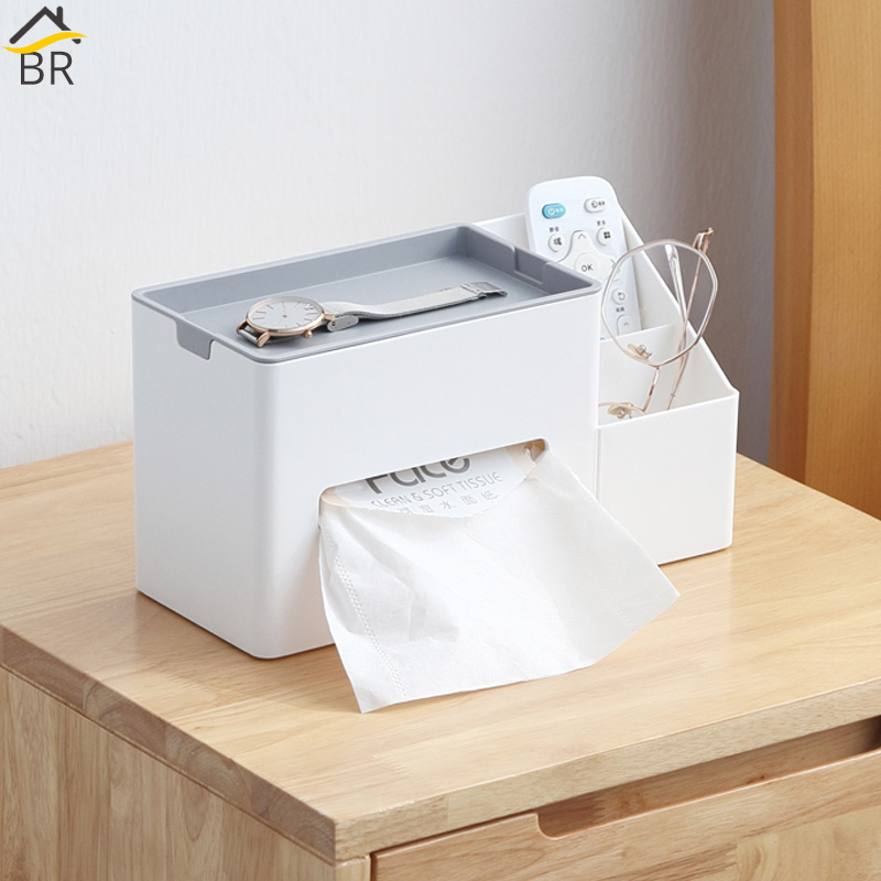 BR Multifunctional Tissue Box Plastic Sundries Storage Box Napkin Holder Case Remote Control Organizer Office Supplies Rack
BR Multifunctional Tissue Box Plastic Sundries Storage Box Napkin Holder Case Remote Control Organizer Office Supplies Rack