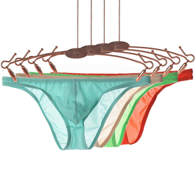 New Ice Silk Ultra-thin Transparent Men Sexy Underwear Briefs Men Seamless Breathable Panties Pouch Bikini Underwear Jockstrap, E yellow
New Ice Silk Ultra-thin Transparent Men Sexy Underwear Briefs Men Seamless Breathable Panties Pouch Bikini Underwear Jockstrap, E yellow