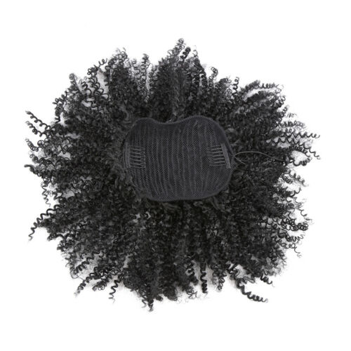 Curly Bun Hair Piece Scrunchie Ponytail Hair Extensions Human Afro Kinky Curly Ponytail For Women Afro Puff Drawstring Ponytail Extension
