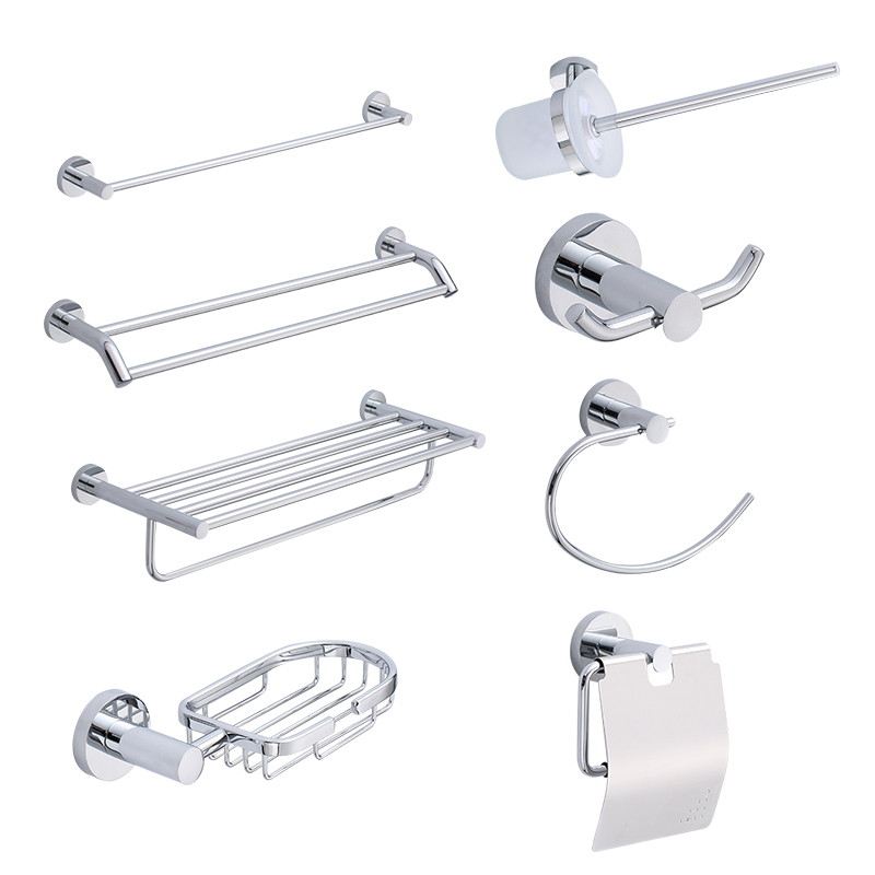 Chrome Bathroom Hardware Bathroom Accessories Set Towel Ring, Paper Towel Holder, Clothes Hook, Toilet Brush, Soap Net
Chrome Bathroom Hardware Bathroom Accessories Set Towel Ring, Paper Towel Holder, Clothes Hook, Toilet Brush, Soap Net