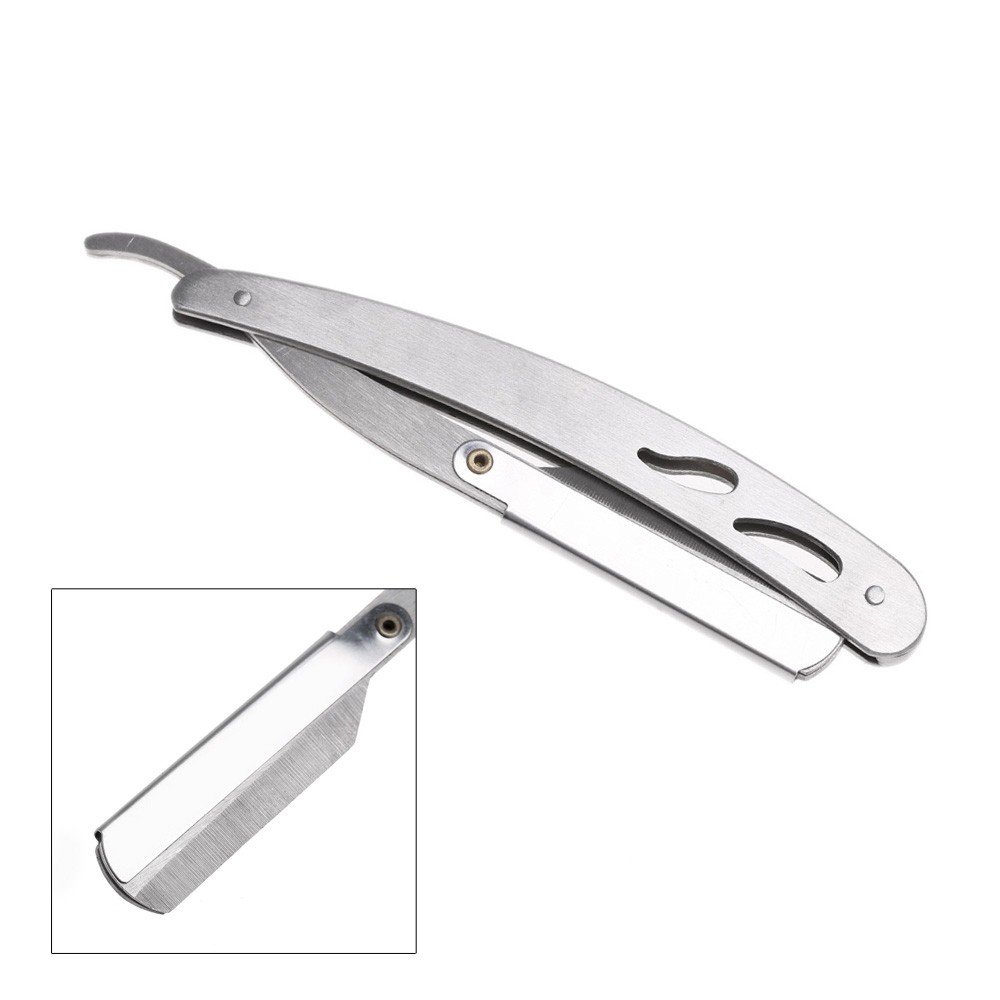 Men's Manual Shaver Safety Barber Razors Edge Stainless Steel Folding Hair Beard Moustache Shaving Knife