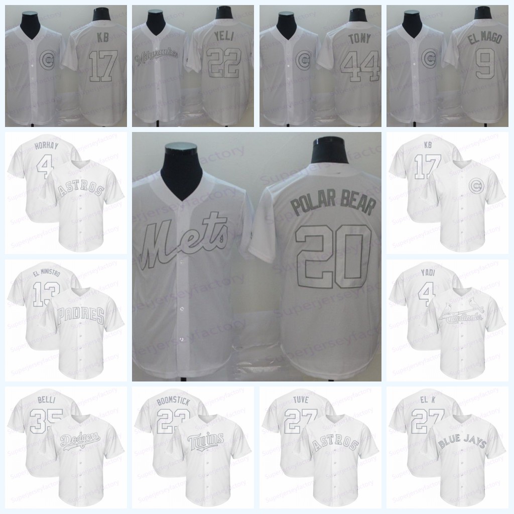 35 Cody Bellinger Belli 2019 Players Weekend NickName Jersey Alex Bregman A-BREG C Javier Baez El Mago Alonso Polar Bear BeBaseball Jerseys
35 Cody Bellinger Belli 2019 Players Weekend NickName Jersey Alex Bregman A-BREG C Javier Baez El Mago Alonso Polar Bear BeBaseball Jerseys