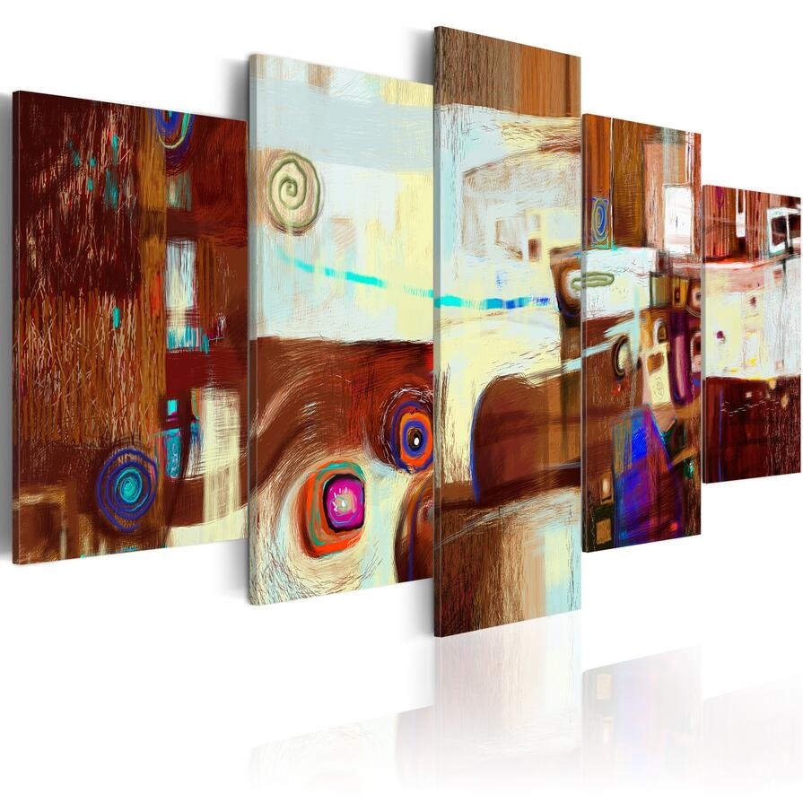 ( No Frame ) HD Canvas Print Modern Fashion Wall Art the Abstract Color Tree for Home Decoration Choose Color:4 & Size:2