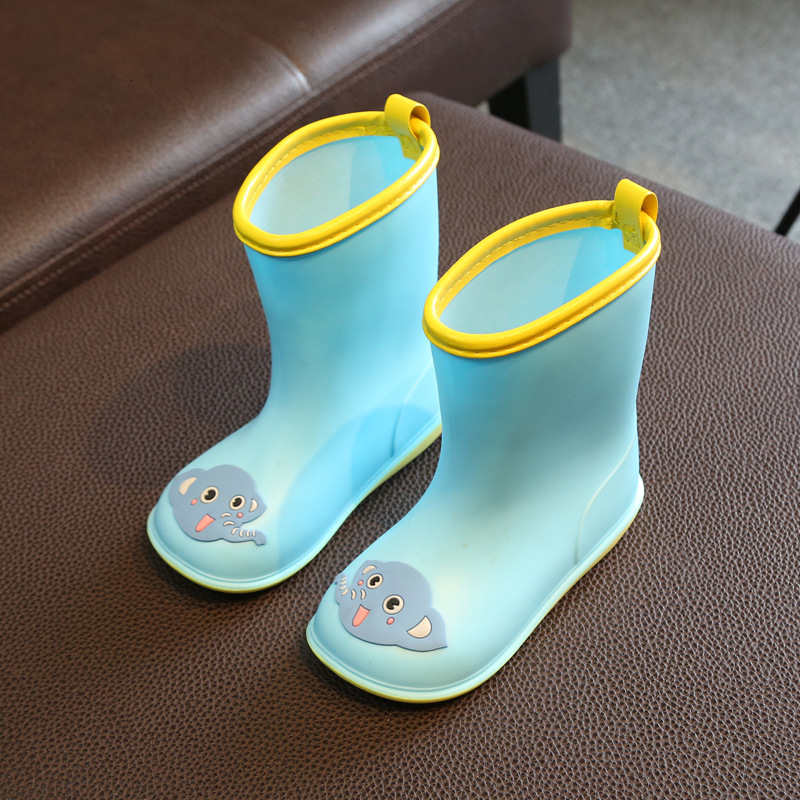 Hot Sale-Rain Boy Girl Non-slip Water Rubber Shoes