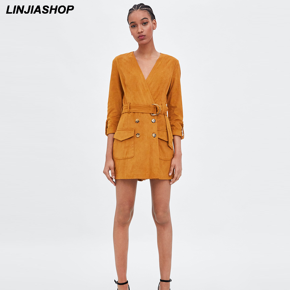 Suede Fabric Sexy Black Romper Women V Neck Skinny Sashes Buttons Summer Beach Orange Playsuits New Arrivals 2019 Vestidos
Suede Fabric Sexy Black Romper Women V Neck Skinny Sashes Buttons Summer Beach Orange Playsuits New Arrivals 2019 Vestidos