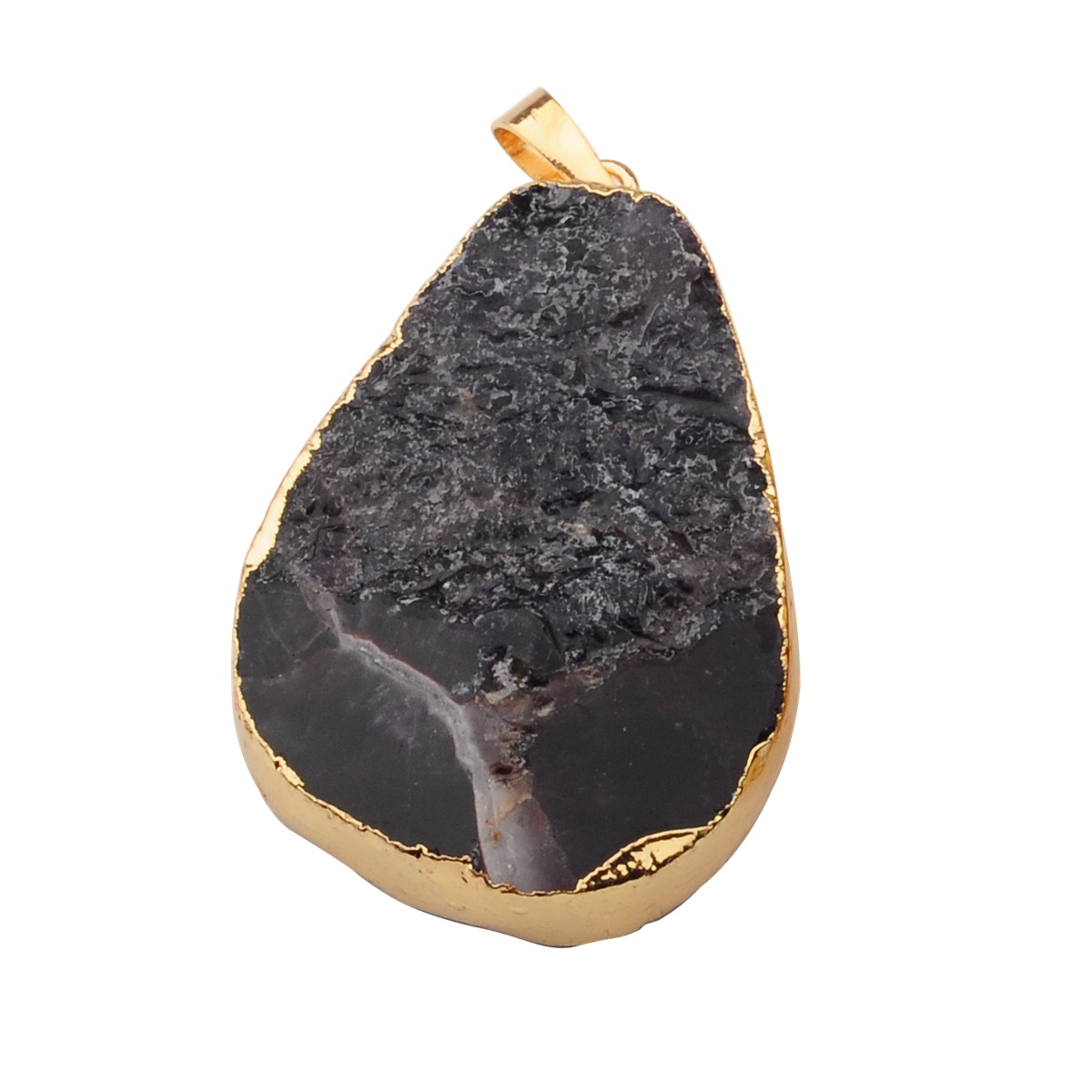 Natural Pendant Jewelry Cut Surface Drop Quartz Crystal Necklace Ladies Men Golden Amethyst Rose Quartz Citrine