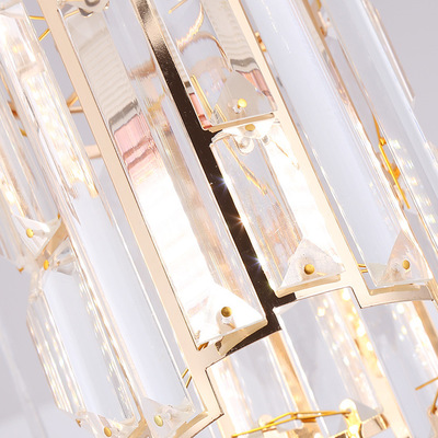 Cross border modern simple creative single head Pendant Lamps crystal chandelier round office bar dining table lighting lamp