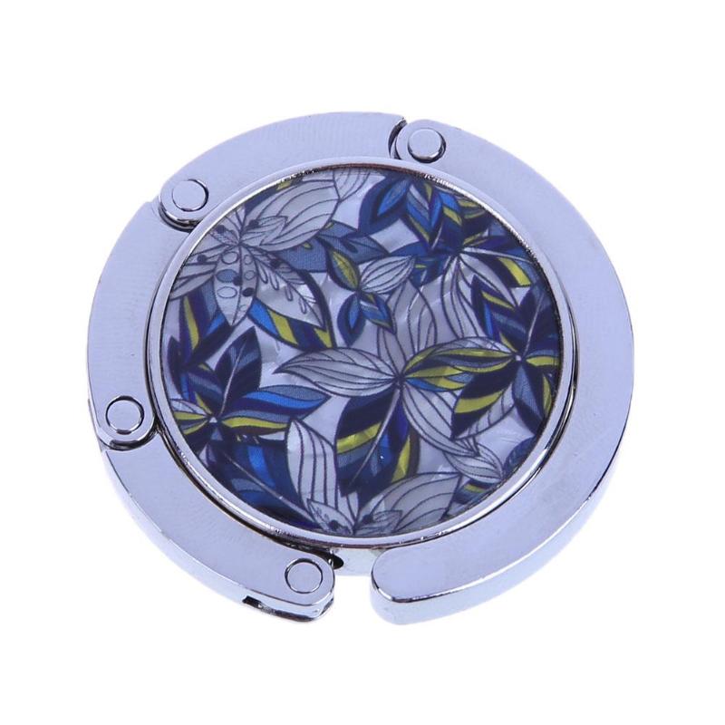 Portable Metal Foldable Bag Purse Hook Bag Hanger Purse Hook Handbag Holder Shell Folding Table Butterfly
