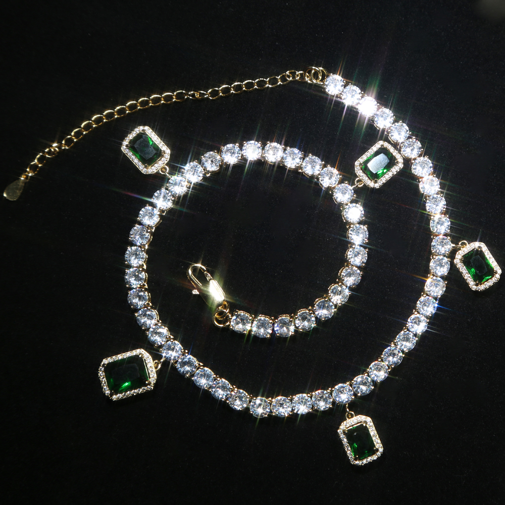 iced out bling hip hop women jewelry Heart arrow cz tennis chain with cz butterfly charm 32+10cm choker necklaces