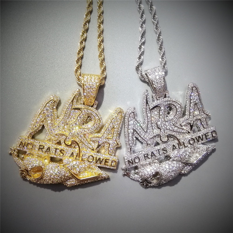 Hip Hop Iced Out NO RATS ALLOWED Necklace Pendant Gold Silver Plated Mens Jewelry Gift
Hip Hop Iced Out NO RATS ALLOWED Necklace Pendant Gold Silver Plated Mens Jewelry Gift