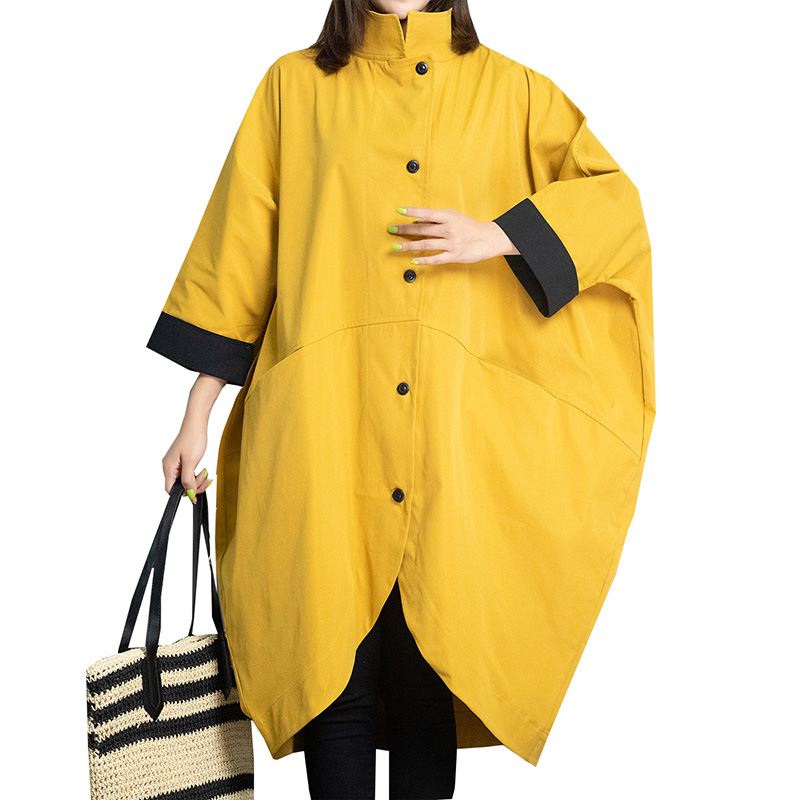 Autumn new style plus size women's wide trench coat loose was thin mid-length windbreaker casual fashion coats women's overcoat, Black
Autumn new style plus size women's wide trench coat loose was thin mid-length windbreaker casual fashion coats women's overcoat, Black