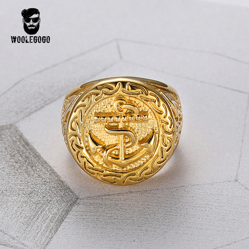 Punk Biker Anchor Signet Rings for Men 316L Stainless Steel Luxury Gold Rings Vintage Mens Jewelry Ring Bagues Homme N74
Punk Biker Anchor Signet Rings for Men 316L Stainless Steel Luxury Gold Rings Vintage Mens Jewelry Ring Bagues Homme N74