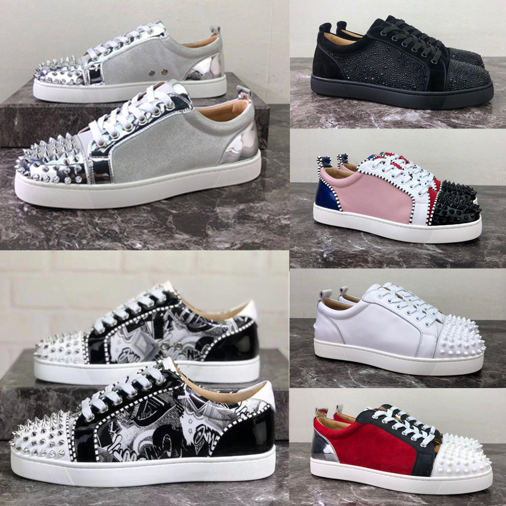 Men Luxury Red Bottom Spikes Shoes Chaussures Wholesale Fashion Mens Womens Rivets Causal Shoes Low Top Red Bottom Designer Sneakers, C31
Men Luxury Red Bottom Spikes Shoes Chaussures Wholesale Fashion Mens Womens Rivets Causal Shoes Low Top Red Bottom Designer Sneakers, C31