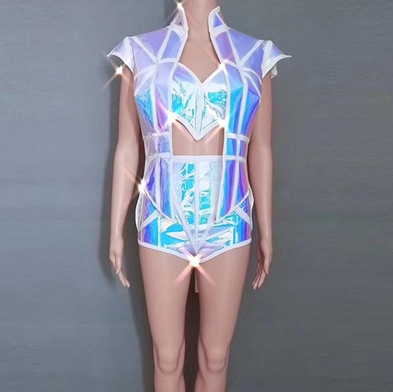 2019 New design Sexy Blue Laser 3-piece Set Stage Wear Outfit Female Singer Dancer Show Costume Performance Nightclub Wear
2019 New design Sexy Blue Laser 3-piece Set Stage Wear Outfit Female Singer Dancer Show Costume Performance Nightclub Wear