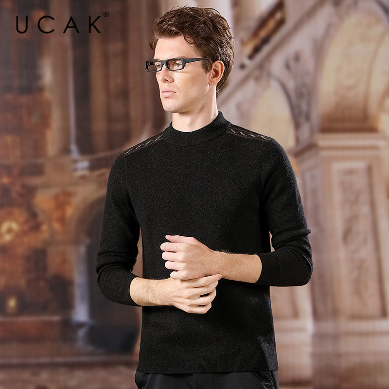 UCAK Brand Sweater Men 2020 New Arrival Spring Pure Merino Wool Fashion Trend O-Neck Casual Streetwear Pullover Sweaters U3166, Black
UCAK Brand Sweater Men 2020 New Arrival Spring Pure Merino Wool Fashion Trend O-Neck Casual Streetwear Pullover Sweaters U3166, Black