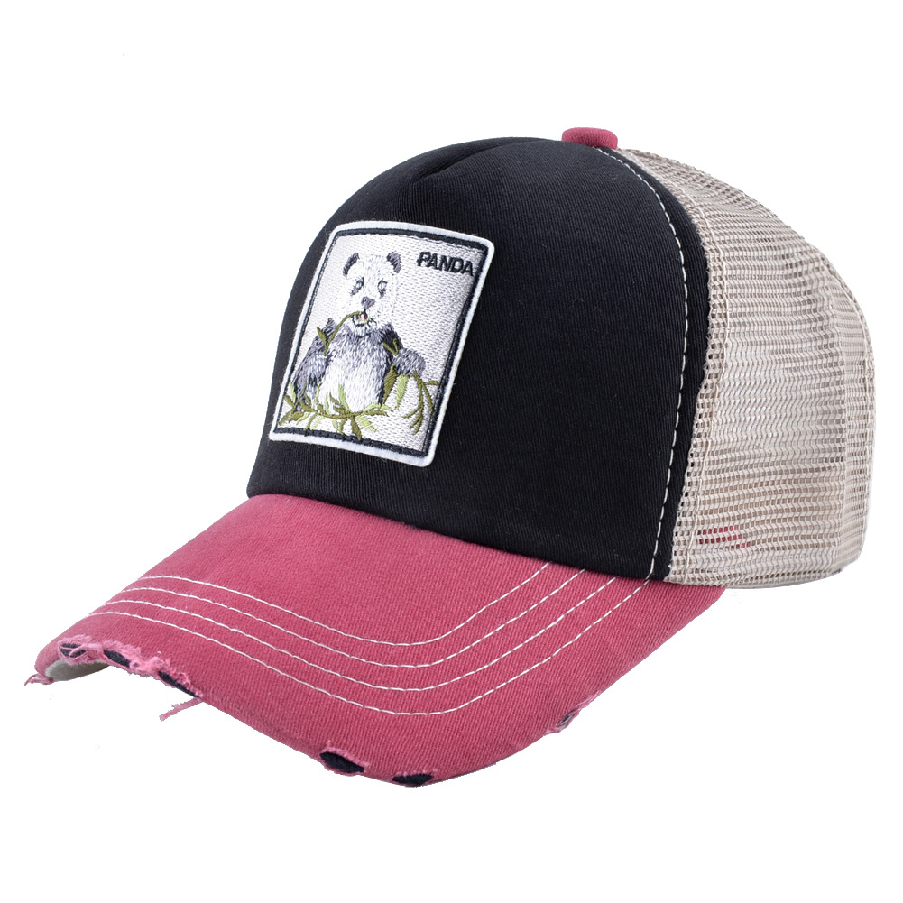 Fashion Embroidery Animal Baseball Caps Men Breathable Mesh Snapback Caps Unisex Sun Hat For Women bone Casquette Hip Hop cap
