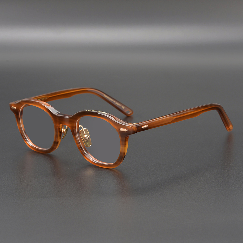 Wholesale-Vintage Quality Acetate eyeglasses frame OG Betsy polygon women men original box case prescription lens free shiping