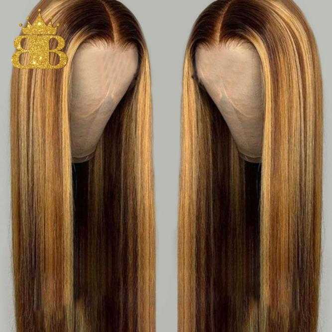 Straight Honey Blond Ombre Color Highlight 130% Full Machine Made Human Hair Wigs for Women Remy Brazilian Hair Medium Ratio, Natural color
Straight Honey Blond Ombre Color Highlight 130% Full Machine Made Human Hair Wigs for Women Remy Brazilian Hair Medium Ratio, Natural color