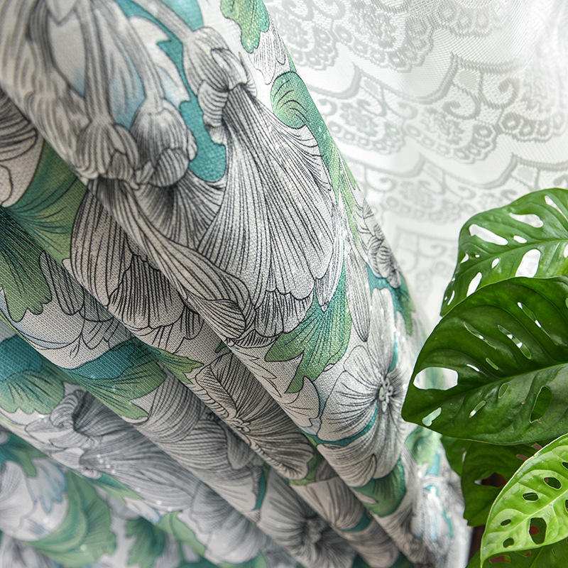 Factory Direct Curtain Cloth Modern Idyllic American Country Curtains for Living Room Bedroom Black Silk Print Curtain Fabric
Factory Direct Curtain Cloth Modern Idyllic American Country Curtains for Living Room Bedroom Black Silk Print Curtain Fabric