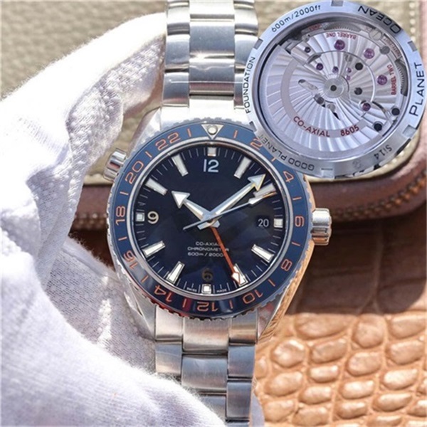 VS Super quality Men Watch 43.5mm GMT Planet Ocean Co-Axial 600M 232.30.44.22.03.001 Ceramic Swiss CAL.8605 Movement Automatic Mens Watches 
VS Super quality Men Watch 43.5mm GMT Planet Ocean Co-Axial 600M 232.30.44.22.03.001 Ceramic Swiss CAL.8605 Movement Automatic Mens Watches