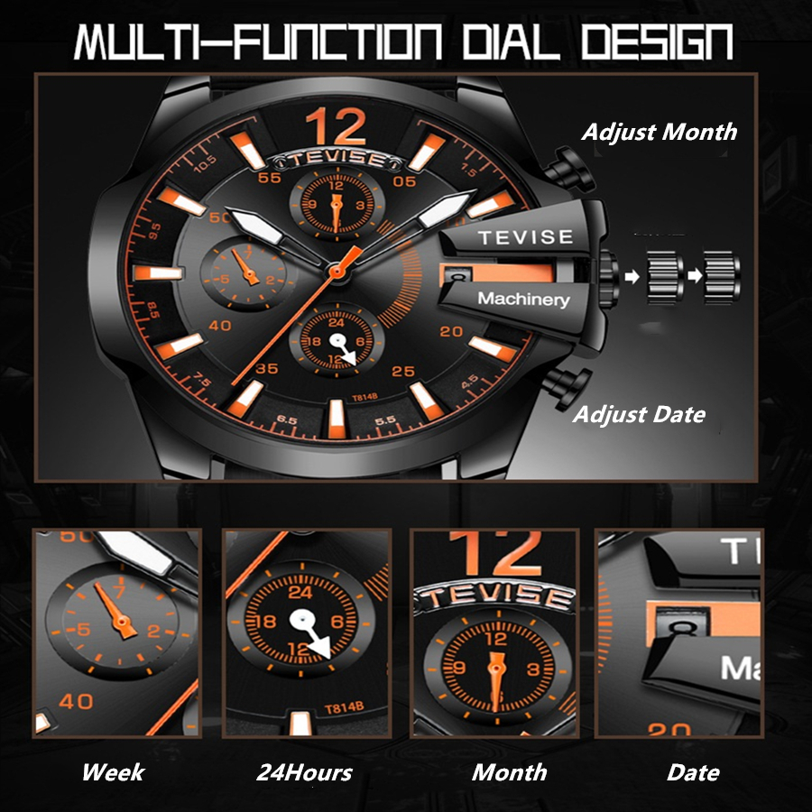 Relogio Automatico Masculino Top Brand New Automatic Watches Men Self Wind Mechanical Watch Sport Clock
