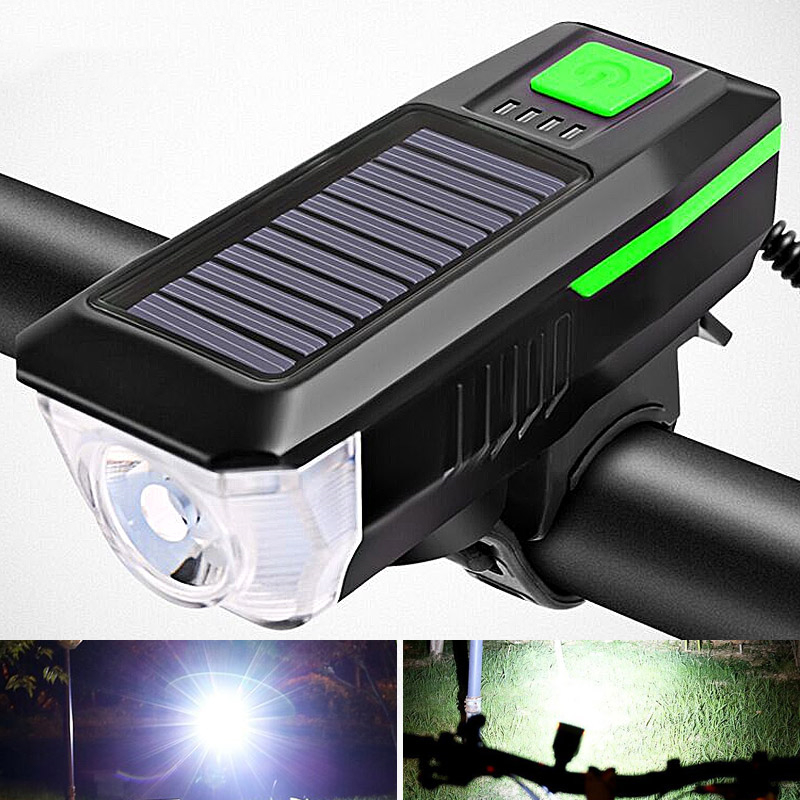 Bicycle Headlight Horn Lights Night Riding USB Charging Headlights Bicycle Glare Solar Bike Front Lamp
Bicycle Headlight Horn Lights Night Riding USB Charging Headlights Bicycle Glare Solar Bike Front Lamp