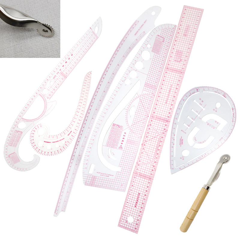 7Pcs/Set Ruler Tailor Measuring Kit Clear Sewing Drawing Ruler Yardstick Sleeve Arm French Curve Set PI669
7Pcs/Set Ruler Tailor Measuring Kit Clear Sewing Drawing Ruler Yardstick Sleeve Arm French Curve Set PI669